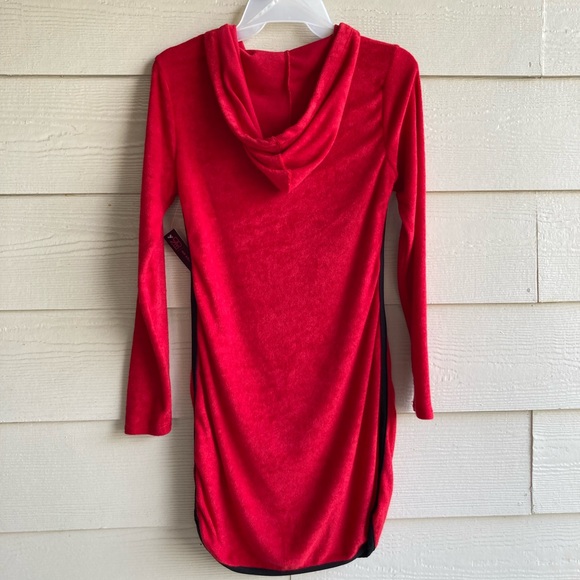 NWT No Boundaries Zip Front Hooded  Dress -Small - Picture 6 of 7